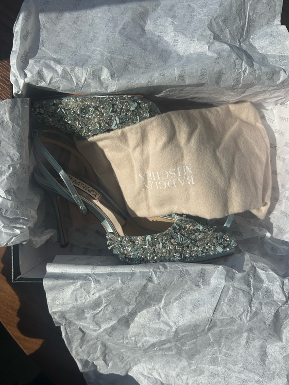 Badgley Mischka Nicolitie Crystal Heel - Picture 4 of 5